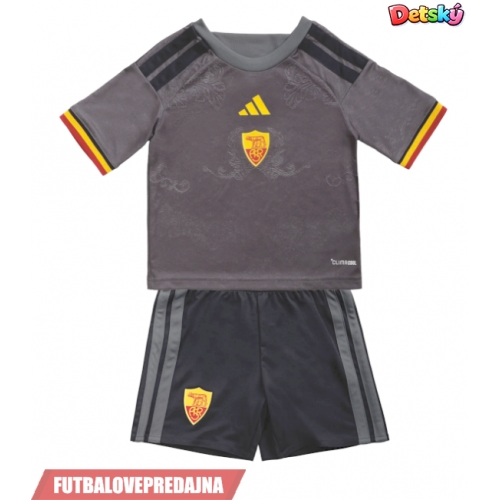 Lacne Dětský Futbalové dres AS Roma Rodrigo Mora #86 2026-27 Krátky Rukáv - Tretina (+ trenírky)